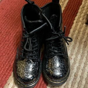 Beautiful Dr Martens. Black with sparkles. Your toddler will love them.